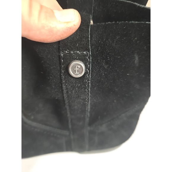 Frye & Co Sarah Shortie Black Suede Pull On Ankle Booties Womens Size 10M - Picture 5 of 7